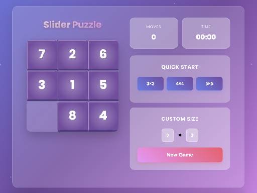 Sliding Number Puzzle Brain Teaser