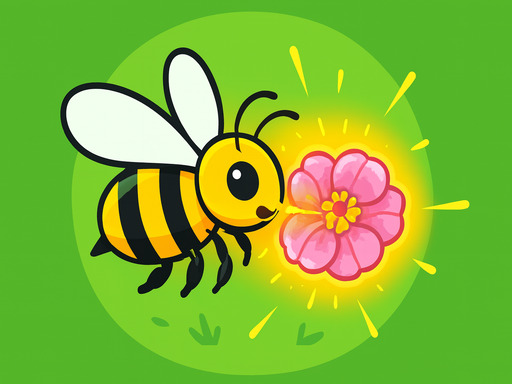 Bee and Flower Action Game