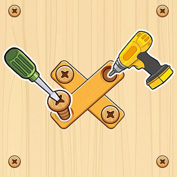 Nuts & Bolts Wood Puzzle